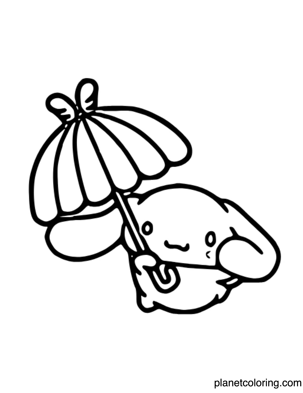 Cinnamoroll holding umbrella