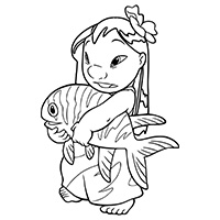 Lilo with fish