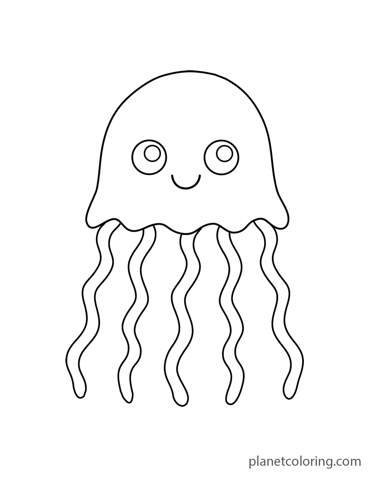 Cartoon jellyfish