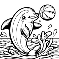 Dolphin with a ball