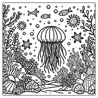 Jellyfish underwater