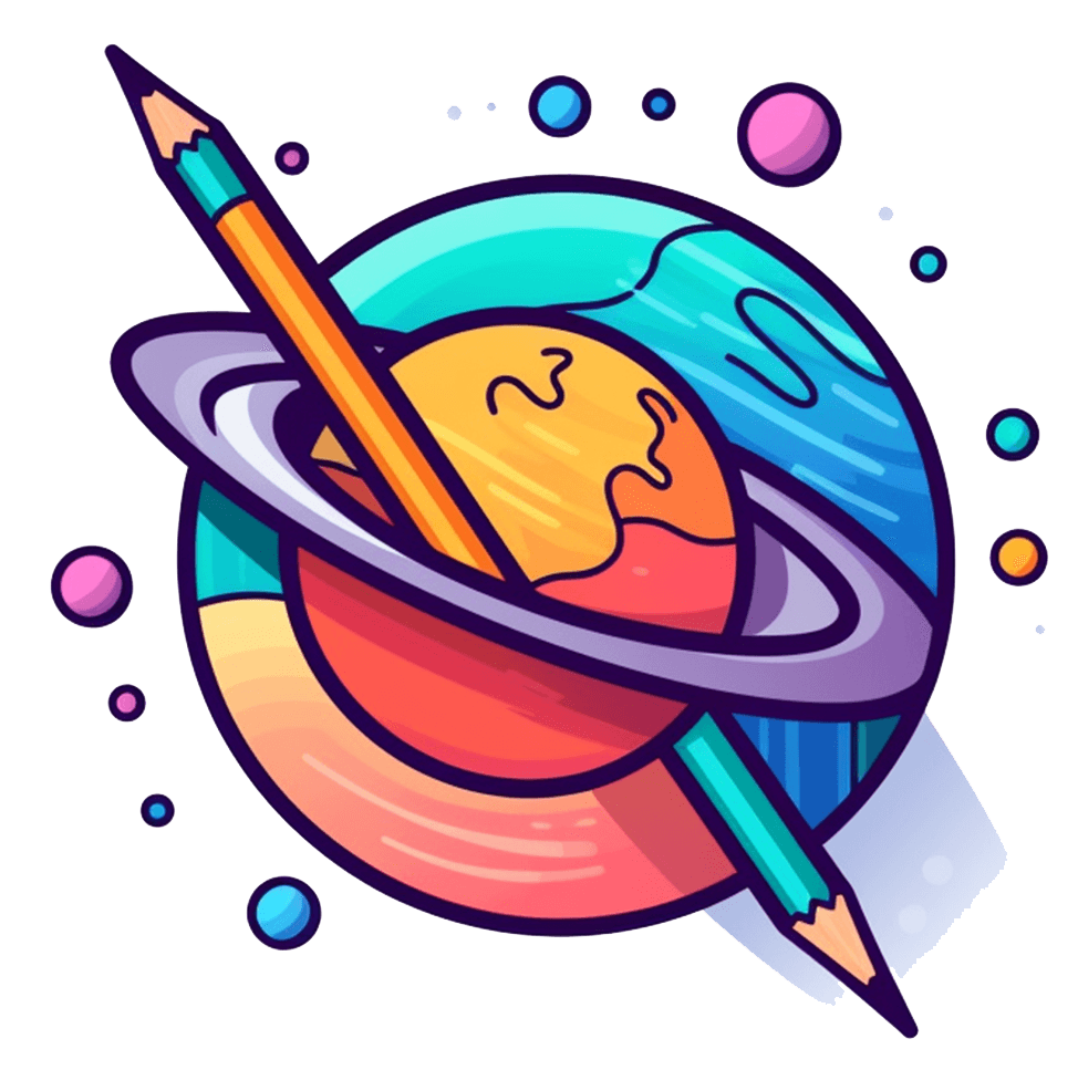 Planet Coloring Logo