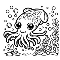 Underwater squid