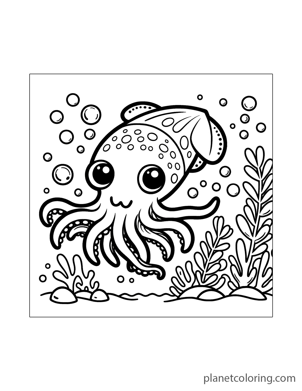 Underwater squid