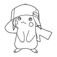 Pikachu wearing a cap