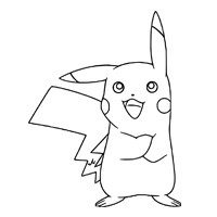 Pikachu full of joy