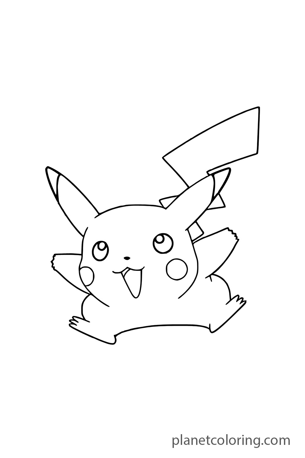 Pikachu in a playful pose