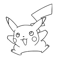Pikachu in a playful pose