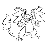 Charizard in a battle-ready pose