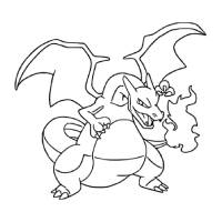 Charizard with wings spread