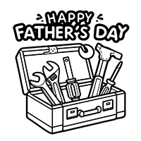 Toolbox for Happy Father's Day
